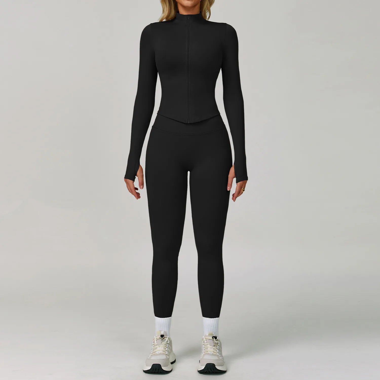 Conjunto Yoga Mujer MIketI Sin Costuras - Transpirable y Elástico
