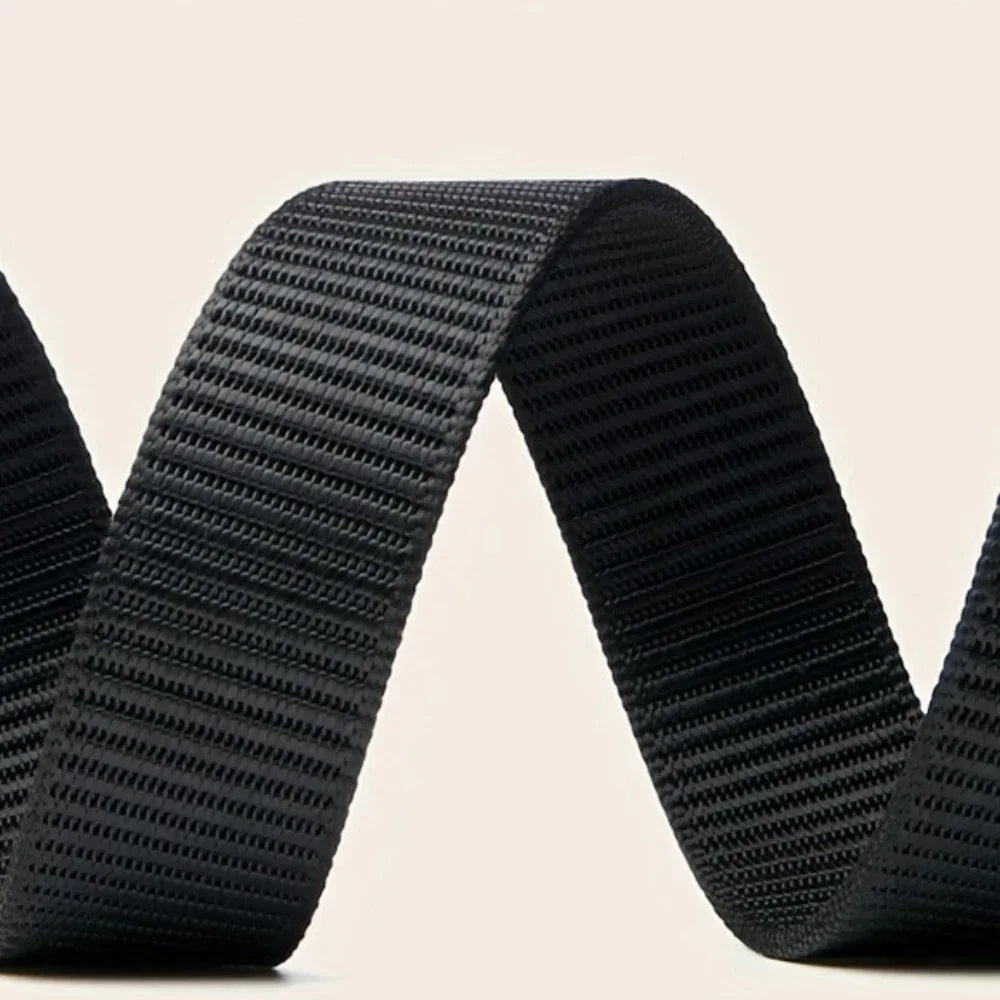 Cinturón Táctico Lona Hebilla Automática - Ideal Trabajo y Outdoor