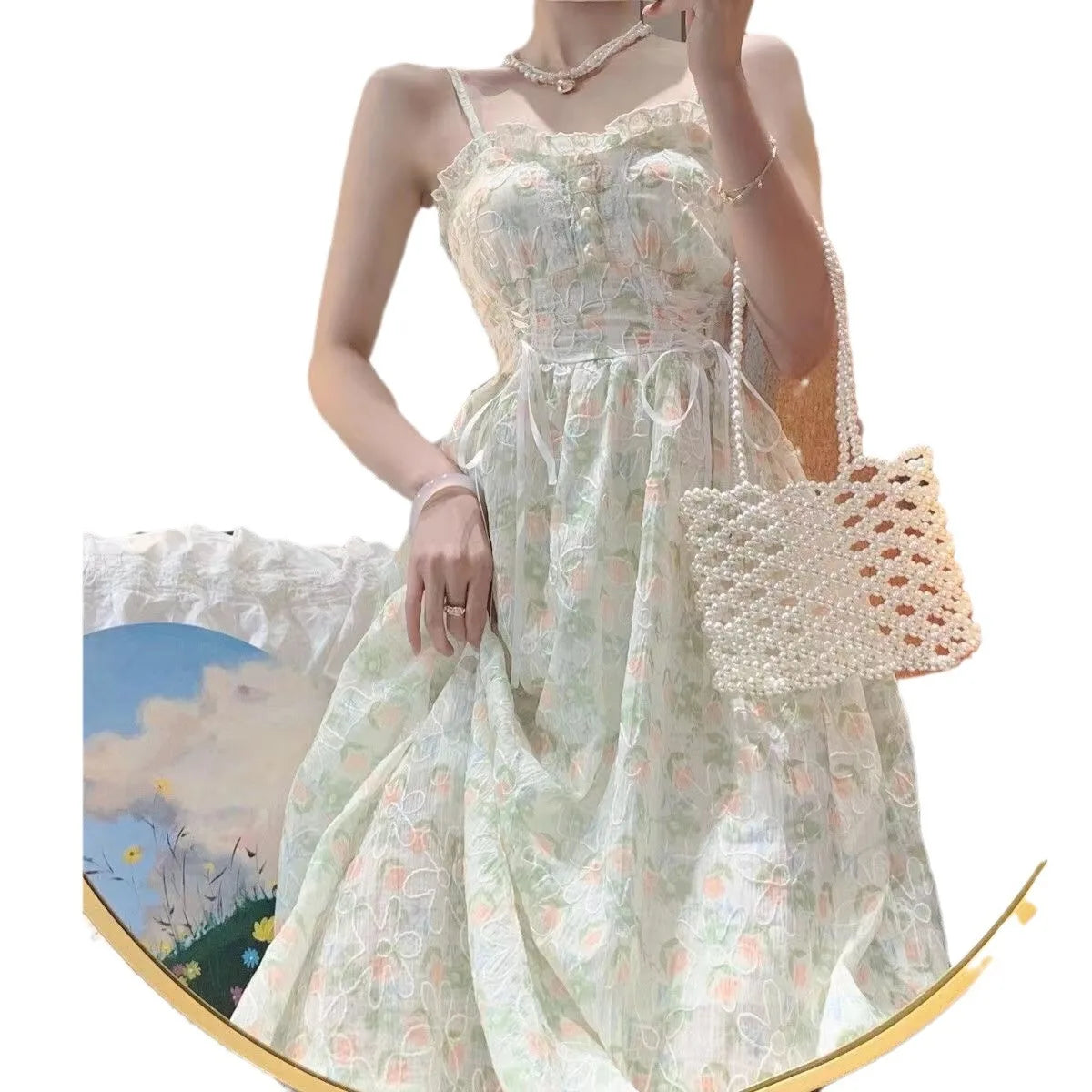 Conjunto Floral Verano 2026: Cárdigan y Vestido Ajustado