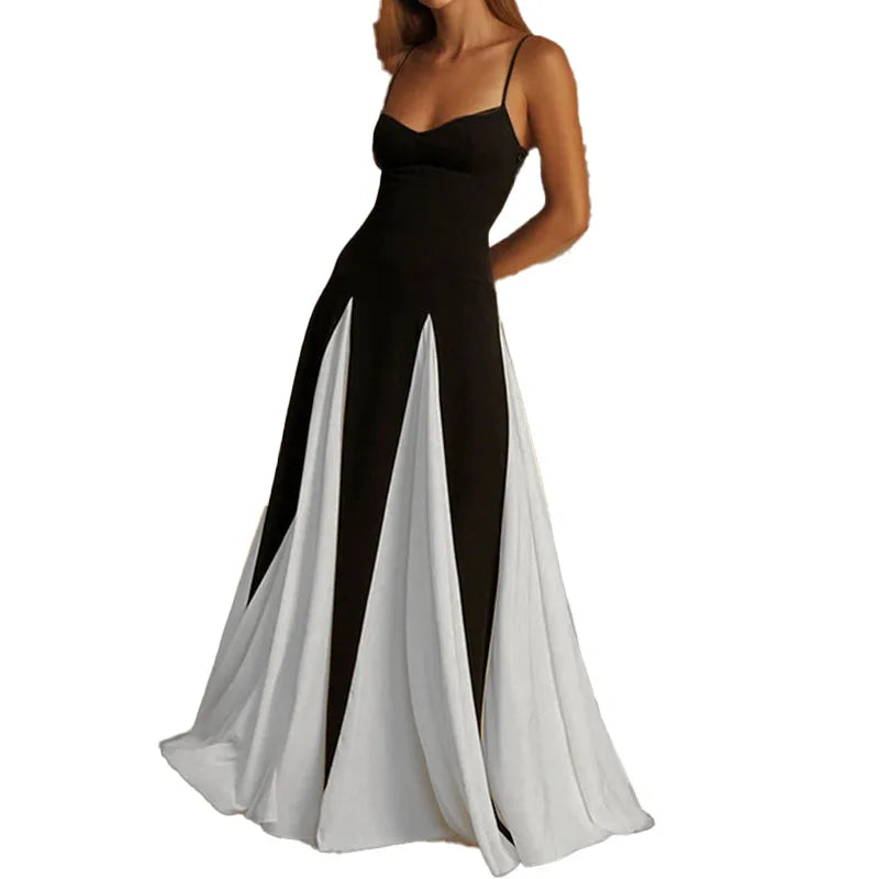 Vestido Midi Rosa Vacaciones Mujer 2026 Elegante Tirantes Finos Línea A