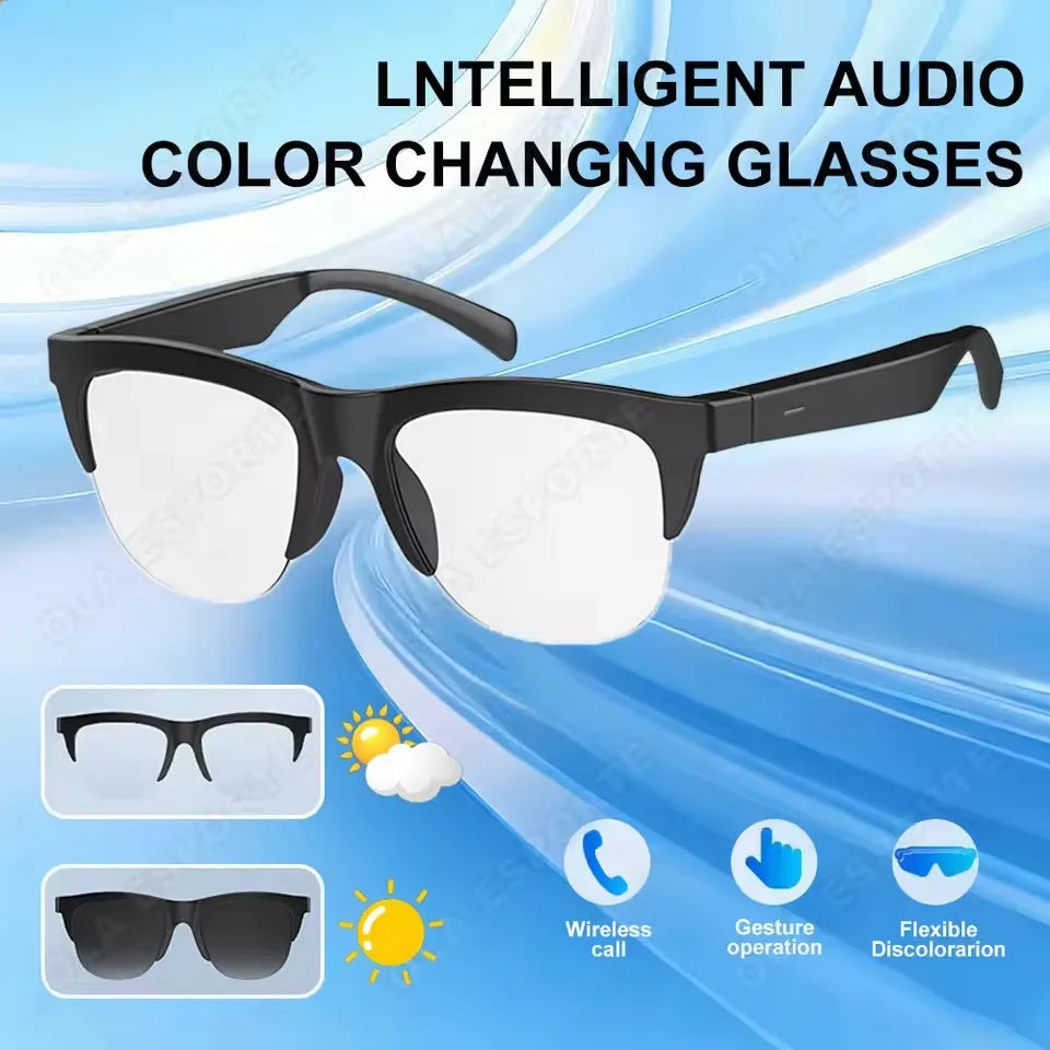 Gafas Inteligentes Bluetooth 2026: Lente Camaleónico, Voz y Cámara