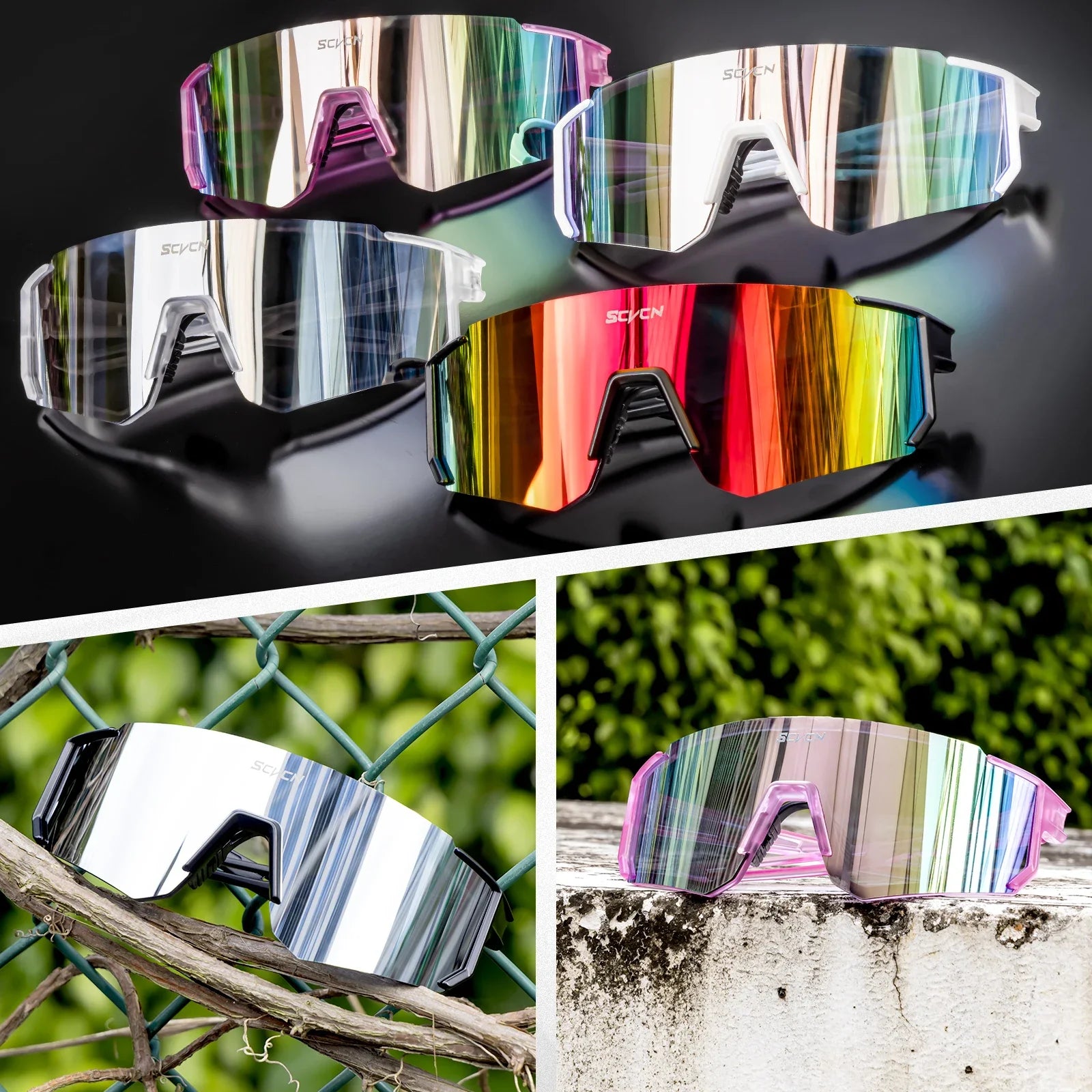 Gafas de Sol Deportivas SCVCN UV400 Ciclismo Montañismo