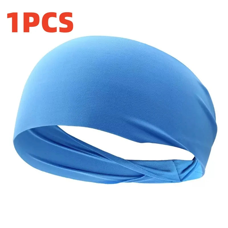 1 unidad de diadema deportiva elástica absorbente de sudor para correr, fitness, ciclismo, tenis, yoga, gimnasio, para hombre y mujer
