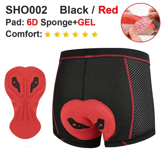 NEWBOLER Ropa Ciclismo Gel 5D Hombre - Transpirable y Antigolpes