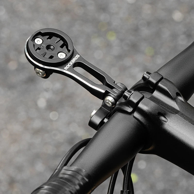 Soporte de bicicleta ROCKBROS, soporte de lámpara de luz delantera, soporte de extensión de aleación de aluminio para ordenador de bicicleta, soporte Wahoo Bryton Garmin