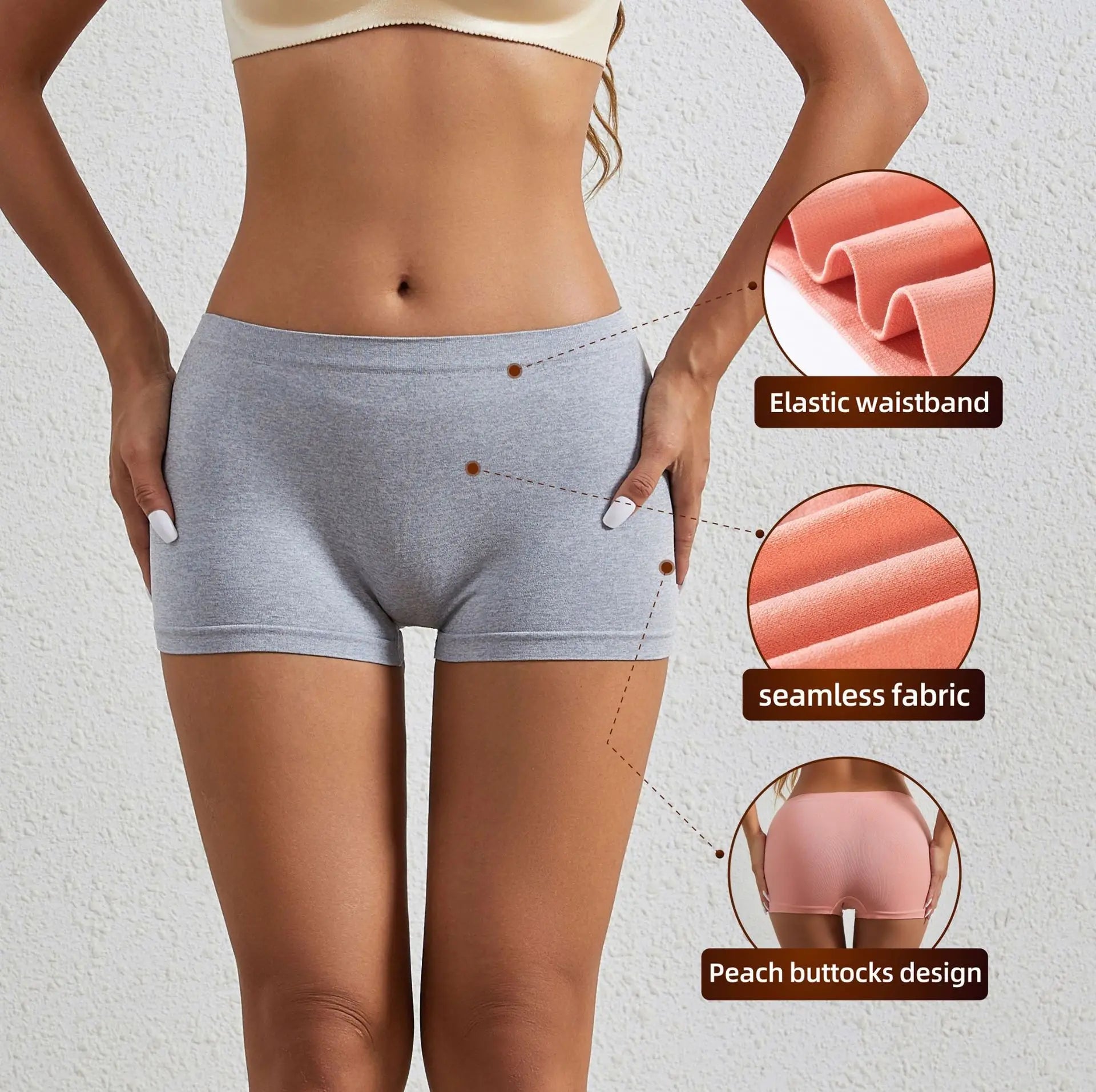 Pantalones Cortos Deportivos Mujer: Compresión Cómoda y Ajustada