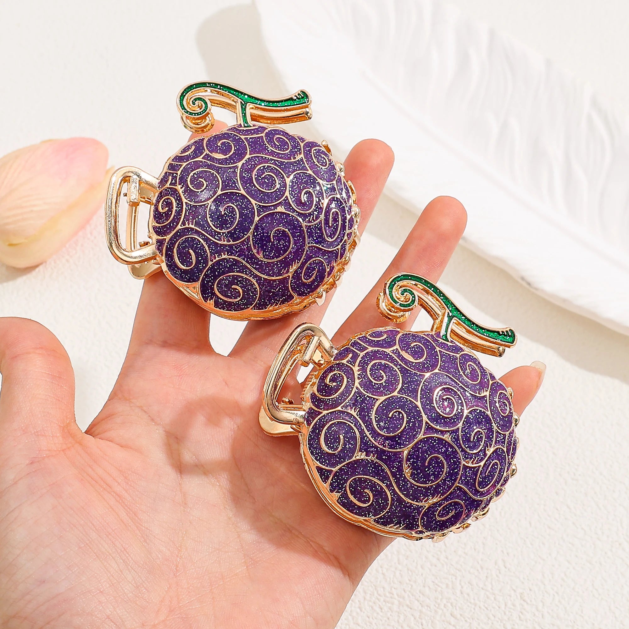 Pinza Fruta Diablo Púrpura | Potdemiel | Accesorio Cosplay Único