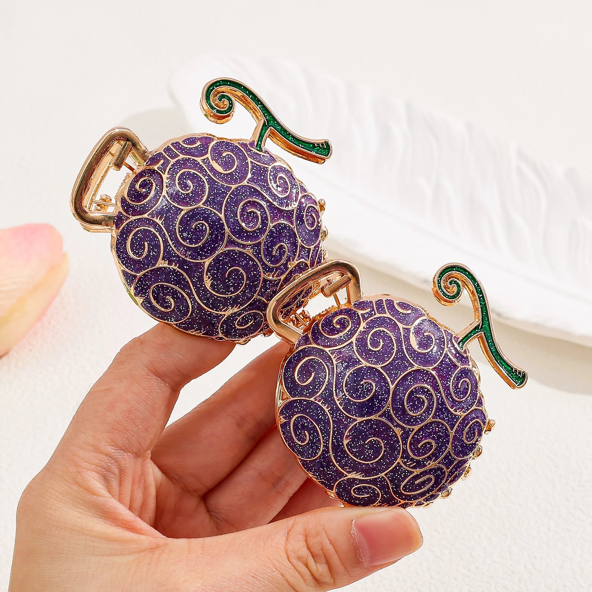 Pinza Fruta Diablo Púrpura | Potdemiel | Accesorio Cosplay Único