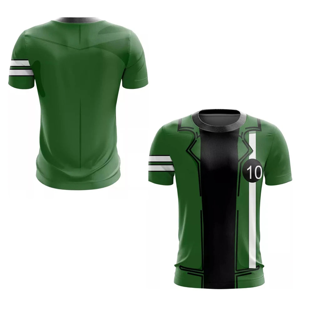 Camiseta Ben 10 Omnitrix 3D Anime 2025: Estilo Harajuku Y2k
