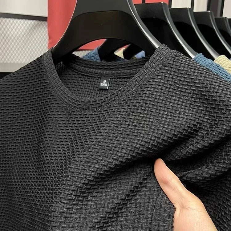 Camiseta Bambú Ice Silk Hombre: Transpirable, Elástica, Verano