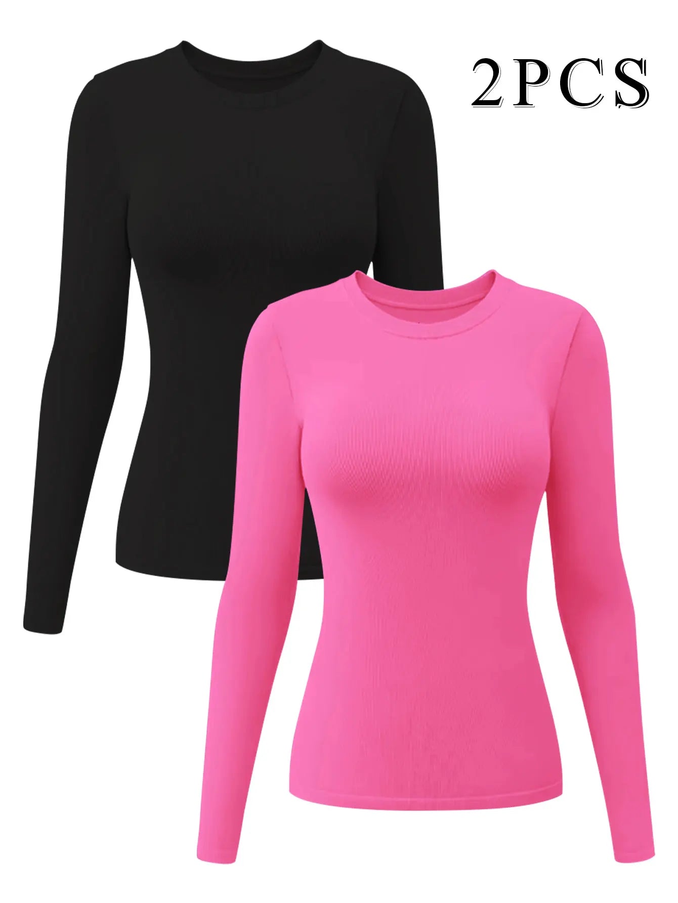 CZGUKE Camiseta Deportiva Manga Larga Mujer Transpirable Fitness