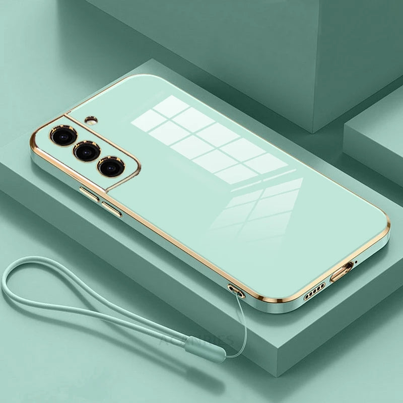 Luxury silicone corded phone case for Samsung Galaxy S24 Ultra, featuring a sleek design and premium finish.