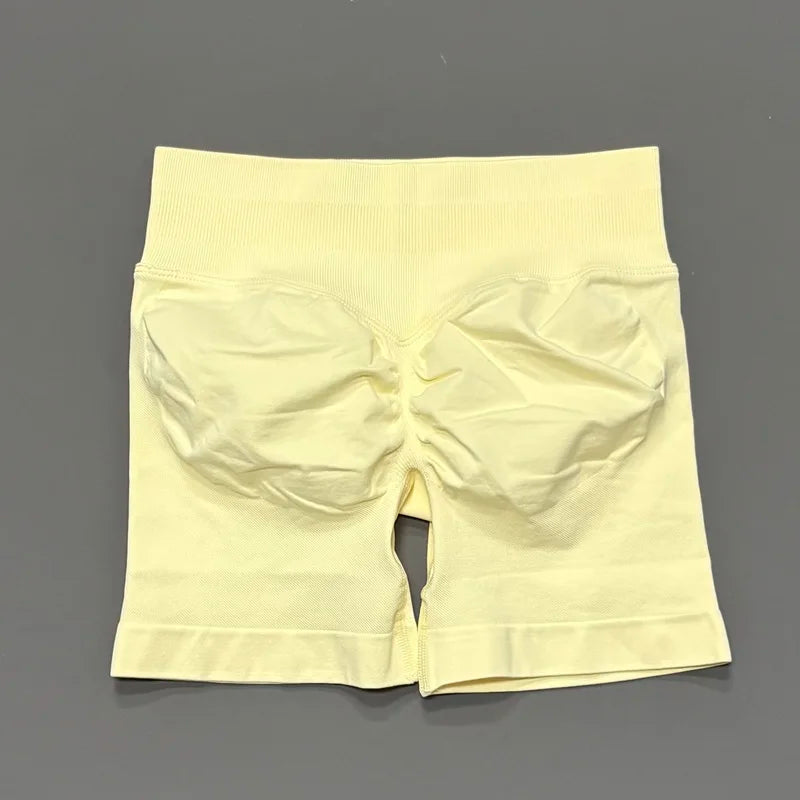 Shorts Deportivos HISTELLO 4.5" Mujer Push-Up Sin Costuras