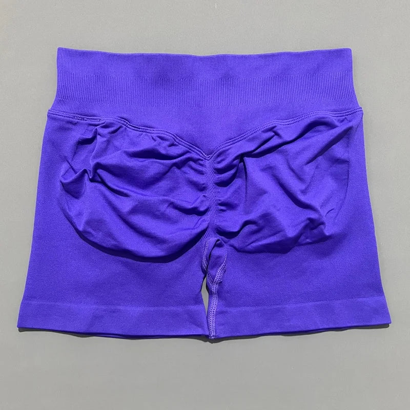 Shorts Deportivos HISTELLO 4.5" Mujer Push-Up Sin Costuras