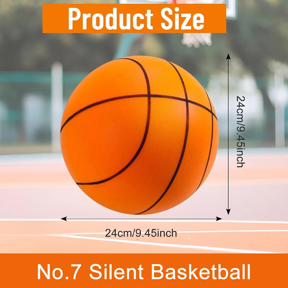 Baloncesto Silencioso para Niños - Espuma Ligera, Rebote Suave - Juguete Deportivo Indoor