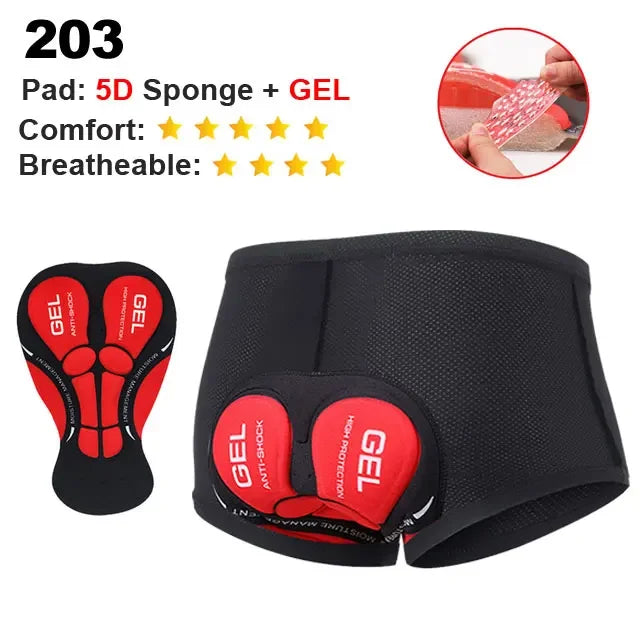NEWBOLER Ropa Ciclismo Gel 5D Hombre - Transpirable y Antigolpes