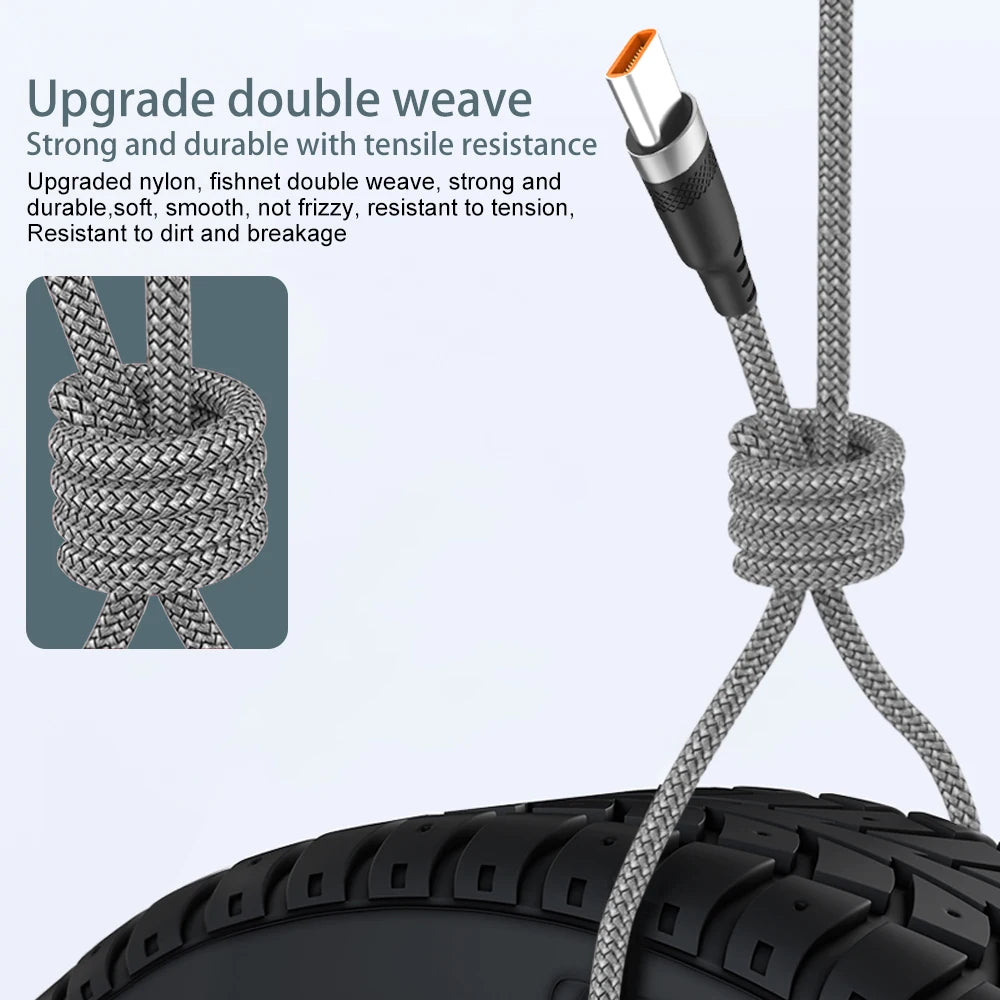 Cable USB C 6A Lann: Carga Rápida 1m.1.5m.2m.3m.5m.8m.