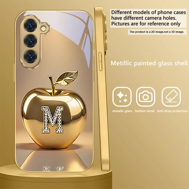 Golden dolphin phone case for Samsung Galaxy S20 FE, S21 Plus, S22, and S23 by Corporación Turística, featuring a detailed dolphin design.