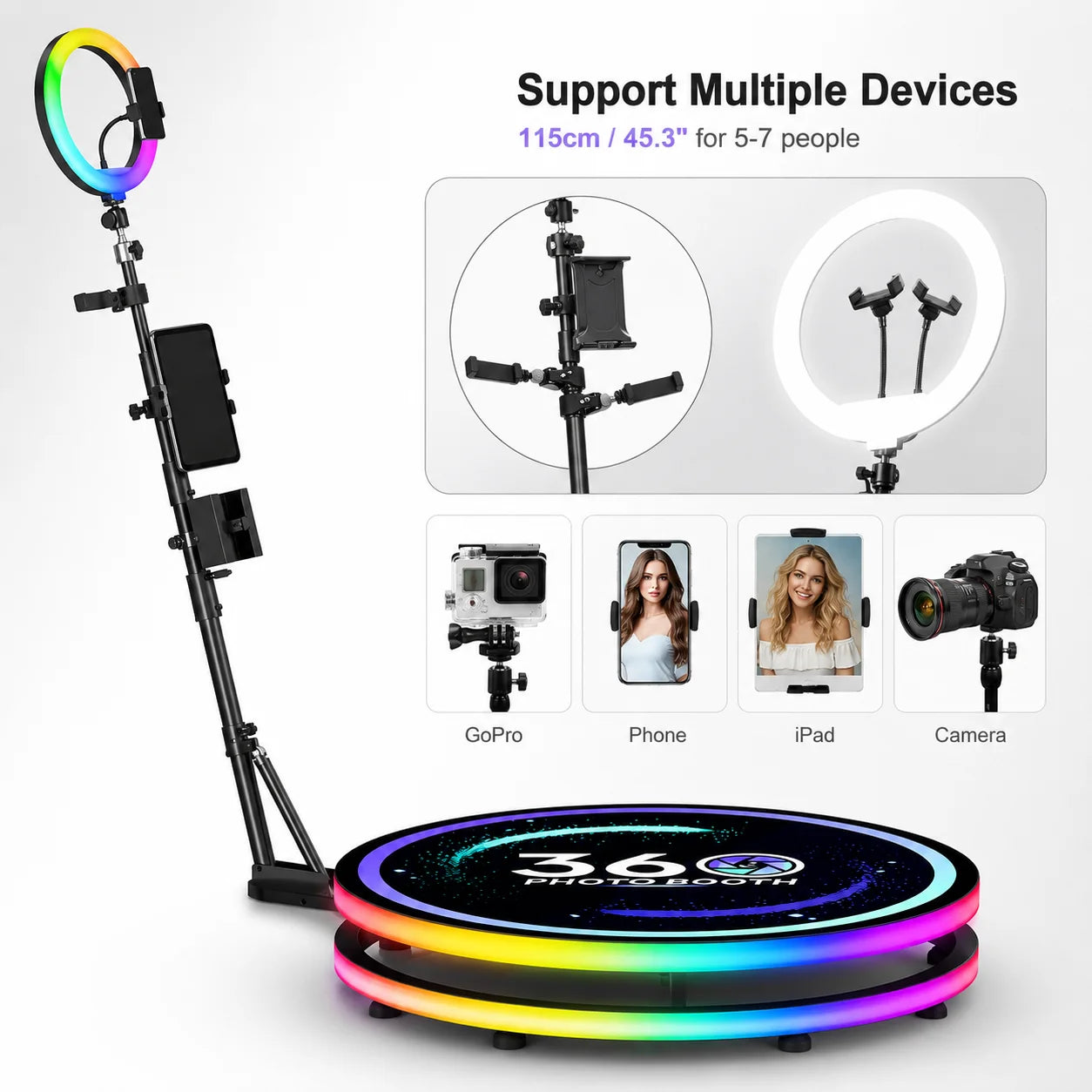 Plataforma 360° Automática con App | Neson Fotomatón para Eventos