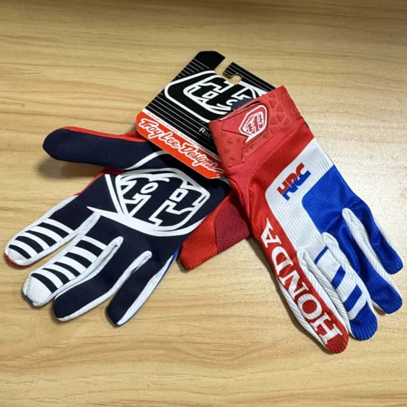 Guantes Moto Honda Todoterreno Dedo Completo Transpirables
