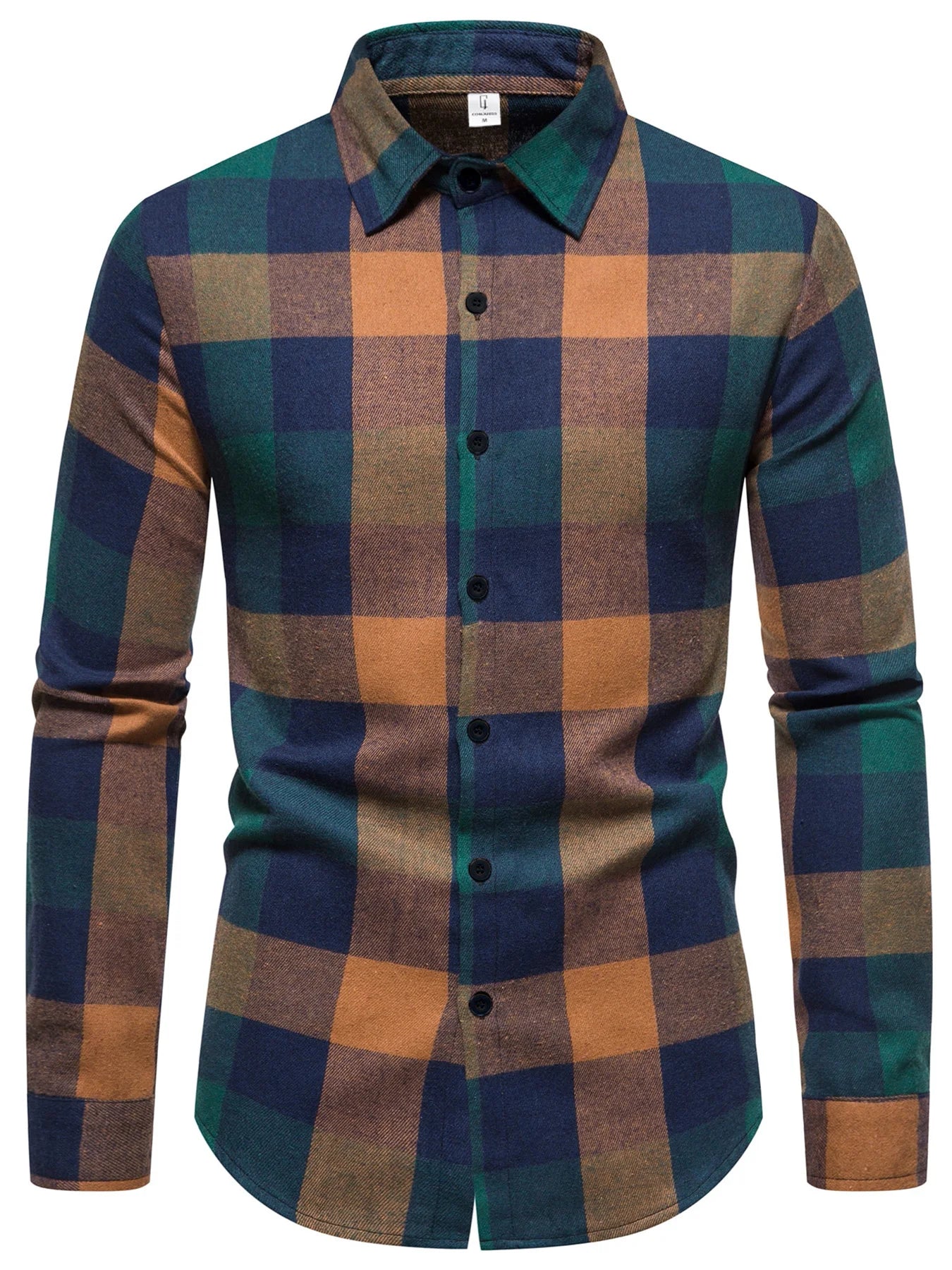 Camisa Franela Vintage Hombre Casual Holgada Otoño Primavera