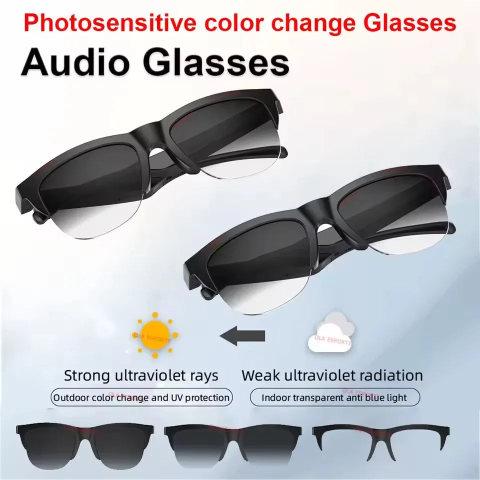 Gafas Inteligentes Bluetooth 2026: Lente Camaleónico, Voz y Cámara