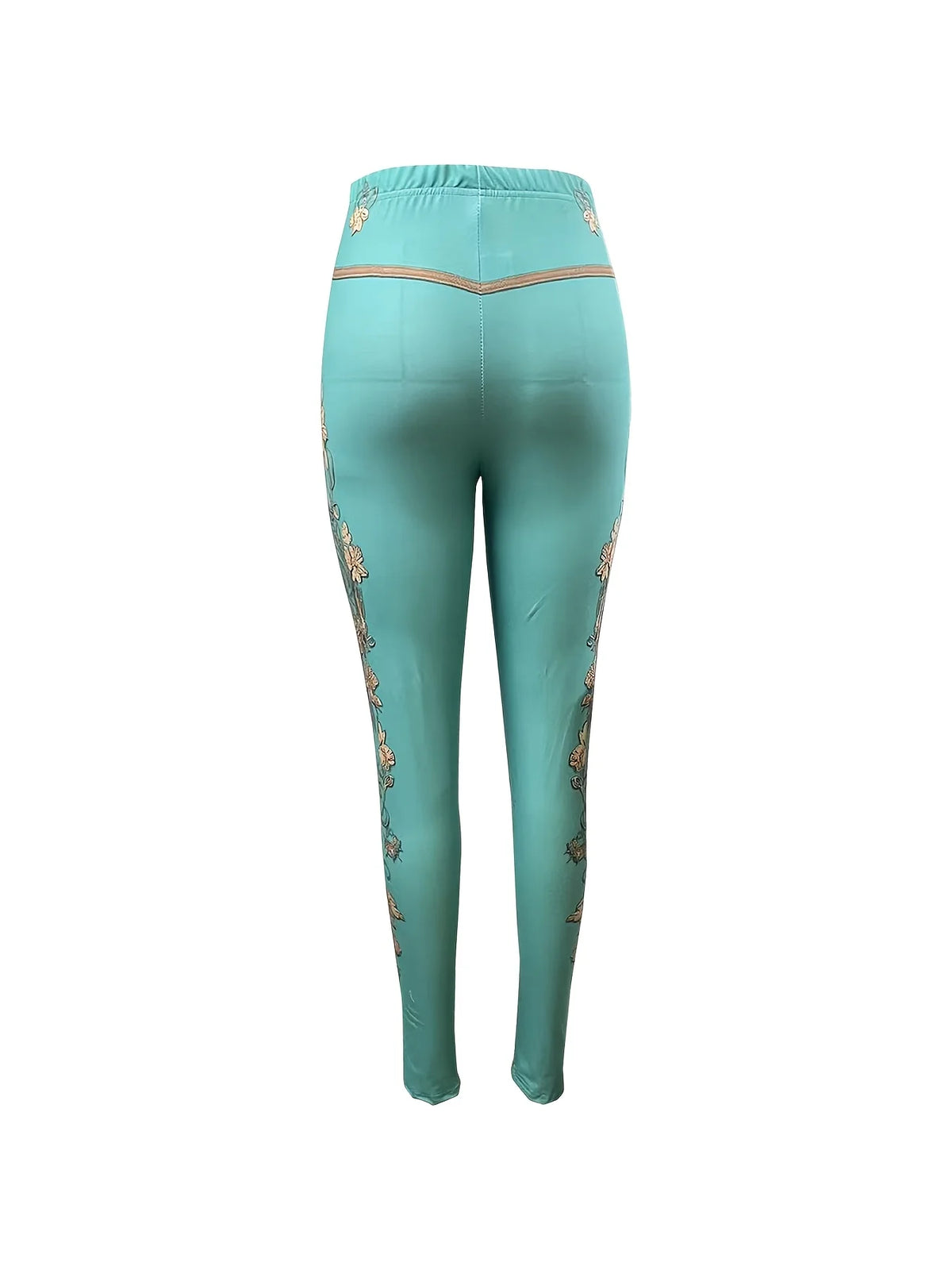 Mid-rise women's leggings from Corporación Turística, lined for comfort, shown in black with a snug fit and elastic waistband.