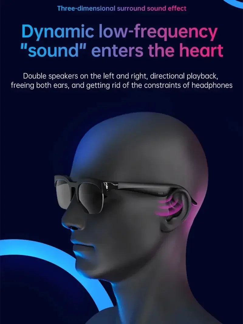 Lentes Inteligentes Lenovo 2026 IA Traducción Bluetooth Música y Sol