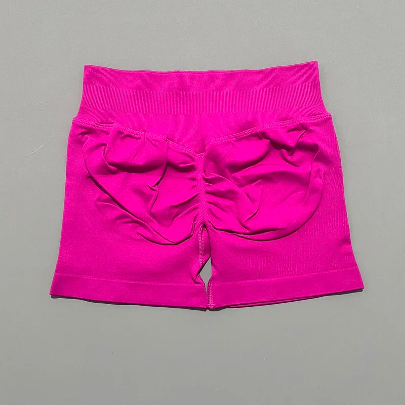 Shorts Deportivos HISTELLO 4.5" Mujer Push-Up Sin Costuras
