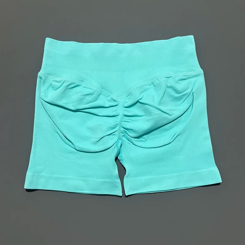 Shorts Deportivos HISTELLO 4.5" Mujer Push-Up Sin Costuras
