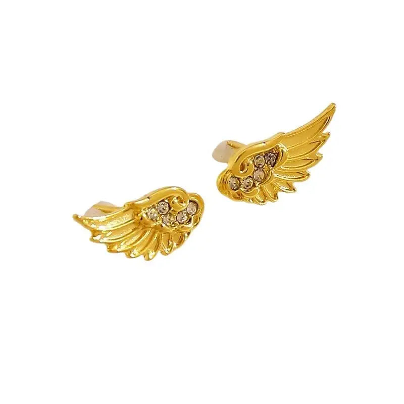 Pendientes Vintage con alas de Ángel para parejas, aretes Punk para mujer, regalo de joyería de cumpleaños