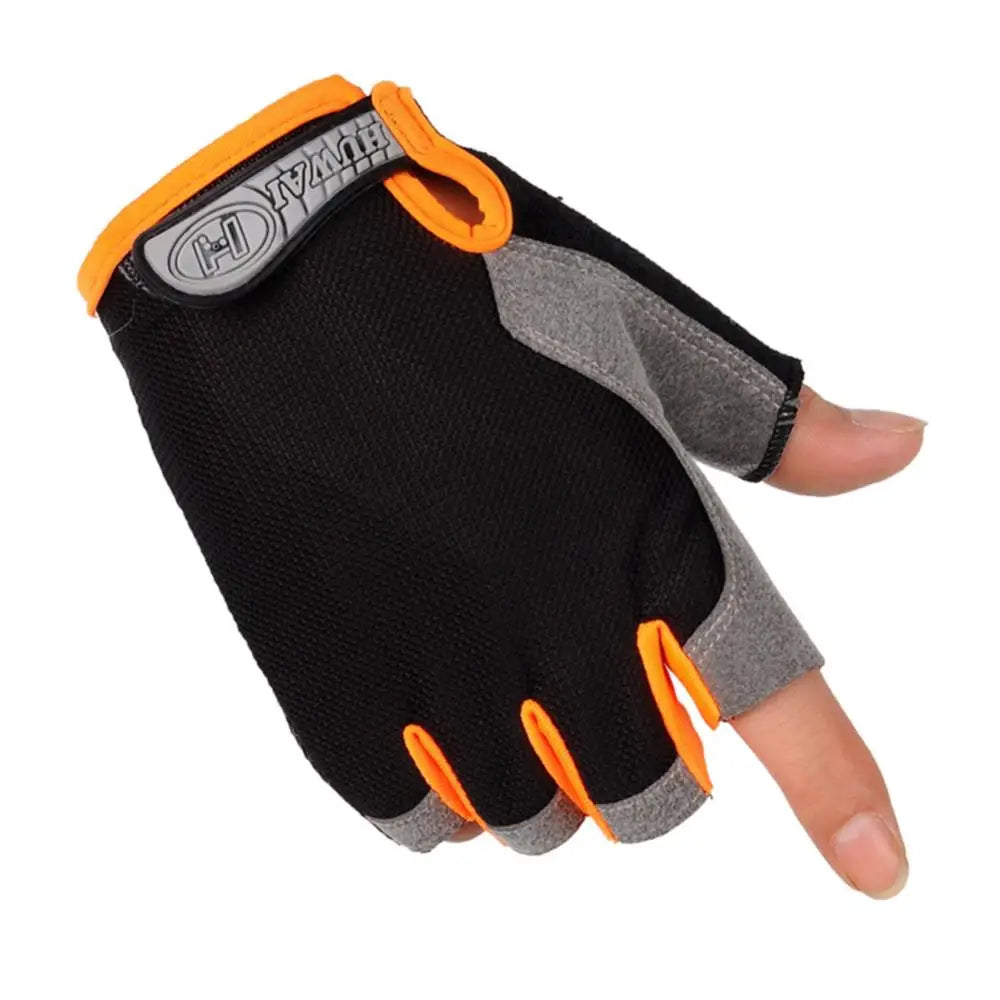 Guantes Deportivos Transpirables Antideslizantes y Antitranspirantes para Ciclismo al Aire Libre, de Medio Dedo, para Hombre y Mujer, con Protección Contra Impactos