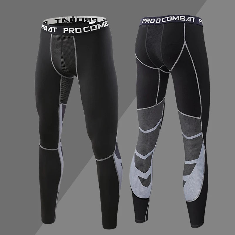 Men's compression sweatpants from Corporación Turística, athletic joggers with a snug fit and comfortable elastic waistband.
