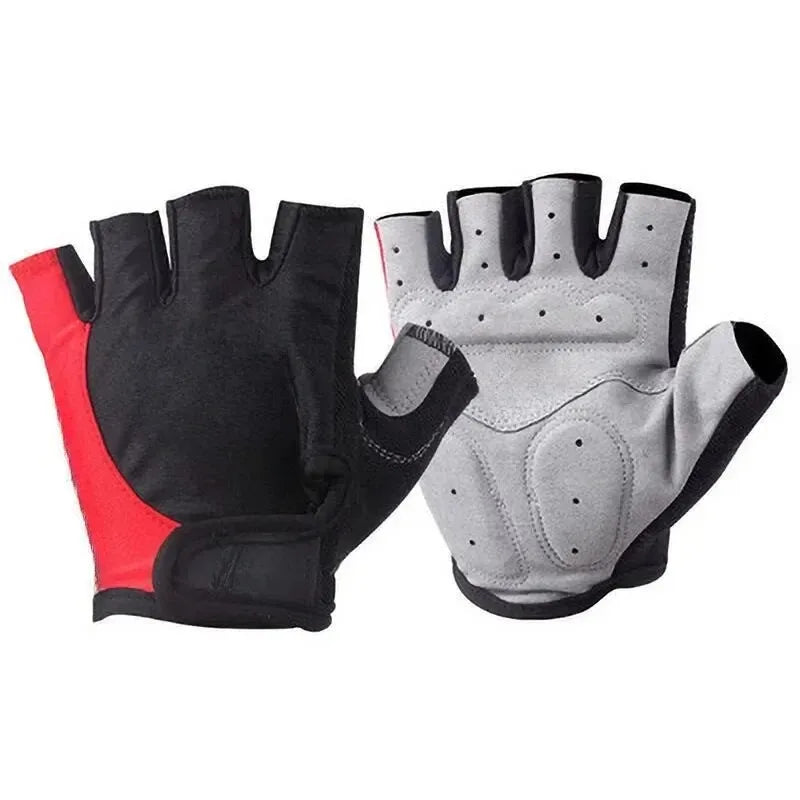 Guantes de Ciclismo de Medio Dedo para Hombre y Mujer, Antideslizantes, Transpirables, para Verano, Guantes Deportivos sin Dedos para Gimnasio, Entrenamiento y Bicicleta