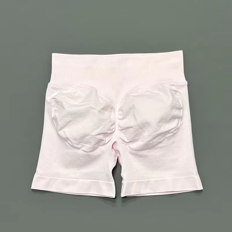 Shorts Deportivos HISTELLO 4.5" Mujer Push-Up Sin Costuras