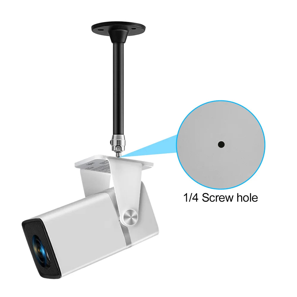 Soporte Mini Proyector PROGAGA Metal Giratorio 21cm - Montaje Pared/Techo