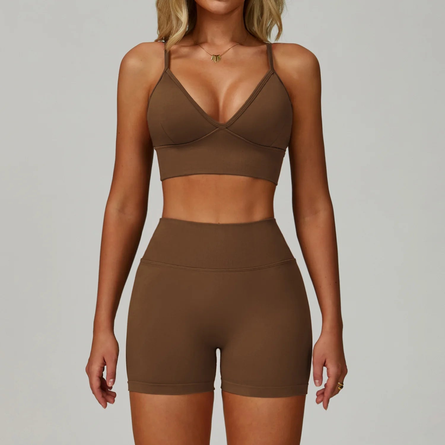 Conjunto Yoga Mujer MIketI Sin Costuras - Transpirable y Elástico