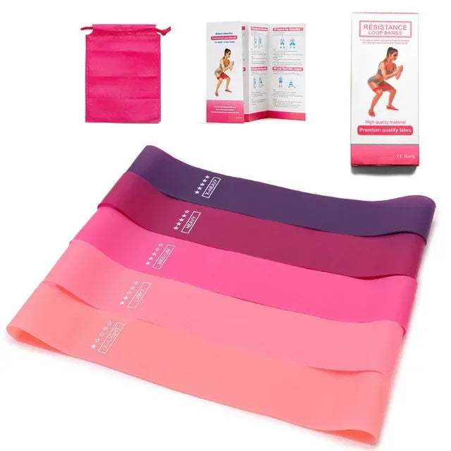 Equipo de entrenamiento físico portátil, bandas de resistencia de goma para Yoga, gimnasio, goma elástica, fuerza, Pilates, Crossfit, deportes de peso para mujeres