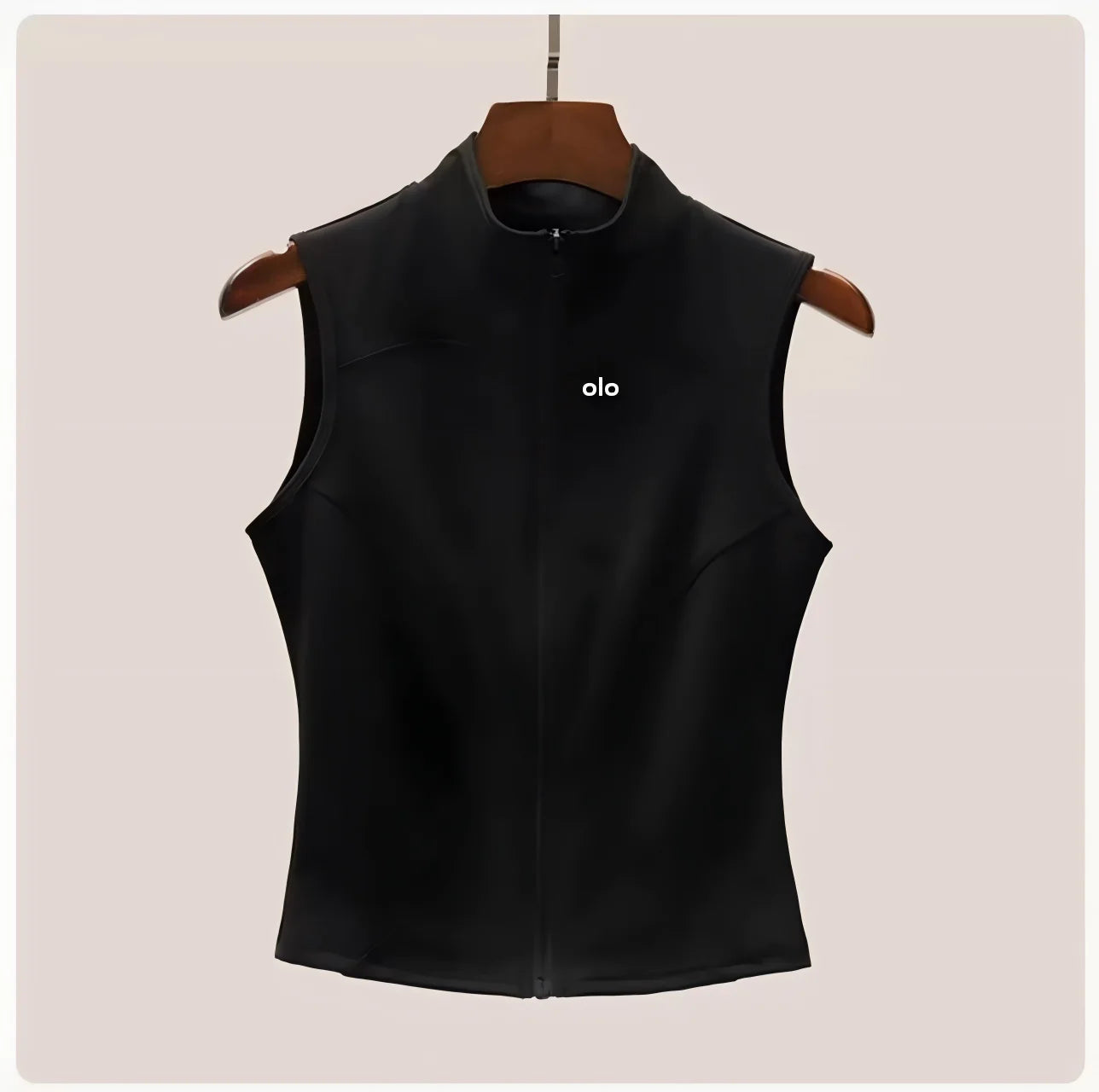 Top de Yoga sin Mangas con Cierre para Mujer, con Cuello Transpirable para Fitness y Deportes, Chaqueta Estilo Camiseta de Secado Rápido