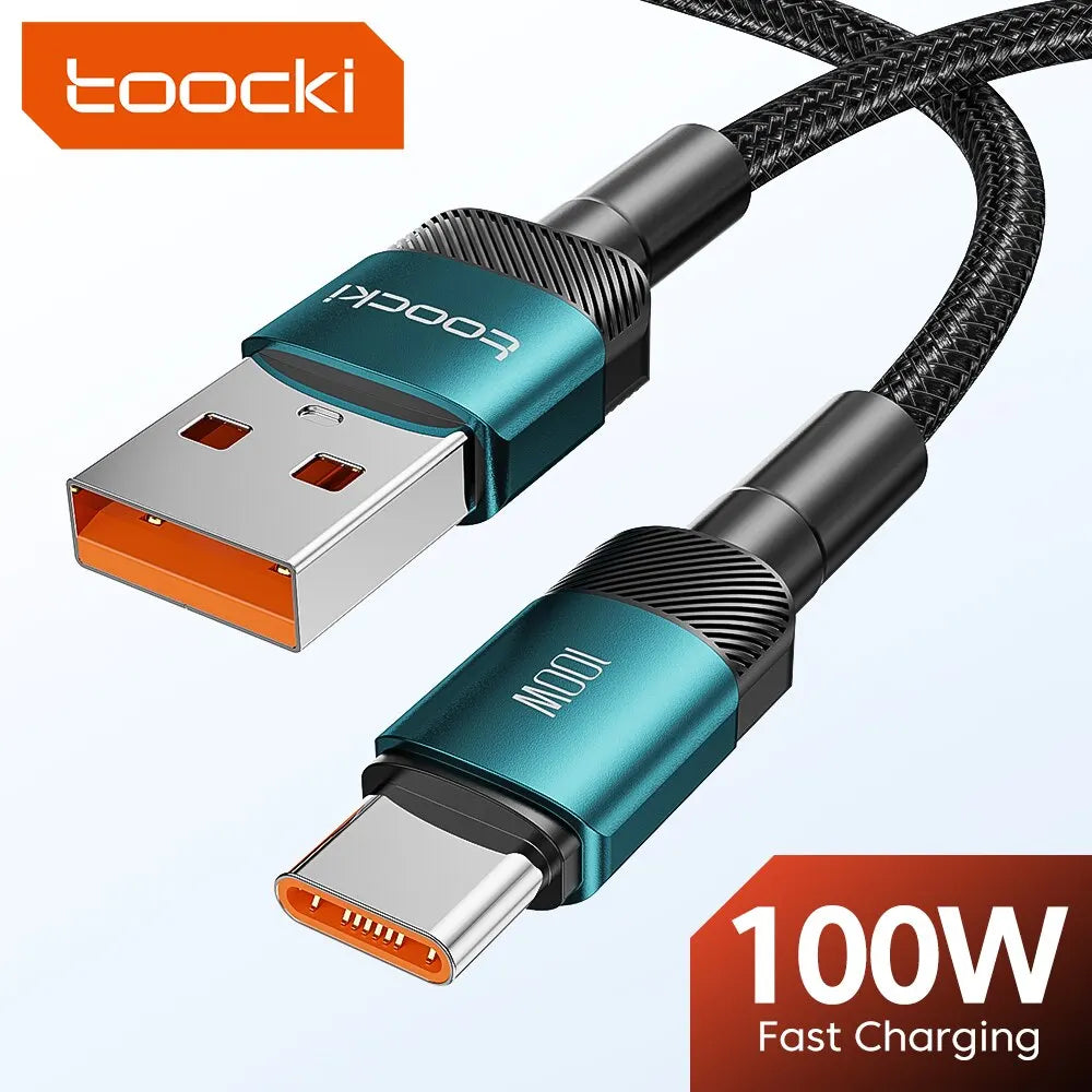 Cable USB C Toocki Carga Rápida PD 100W para iPhone 15/14/13/12