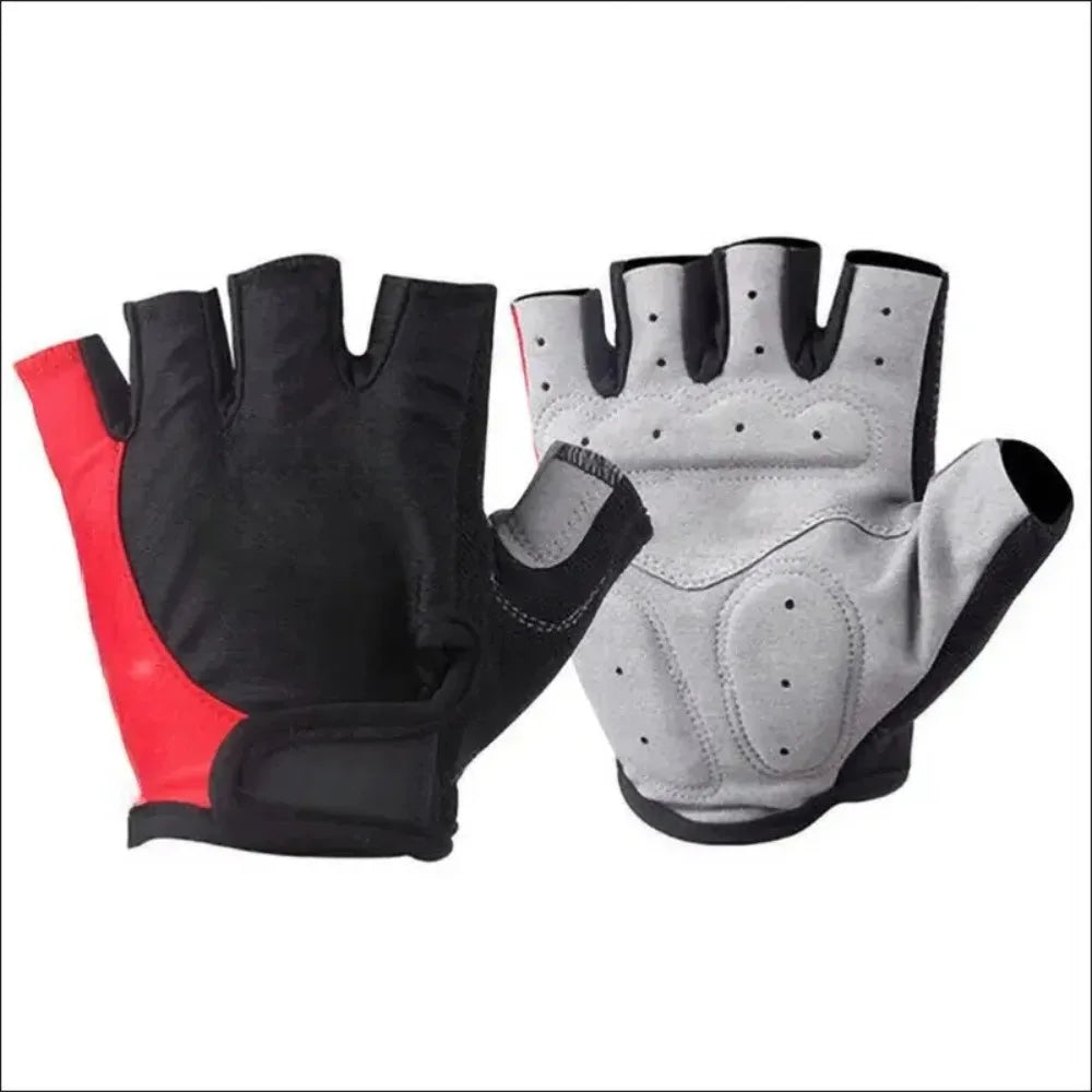 Guantes de Ciclismo de Medio Dedo para Hombre y Mujer, Antideslizantes, Transpirables, para Verano, Guantes Deportivos sin Dedos para Gimnasio, Entrenamiento y Bicicleta