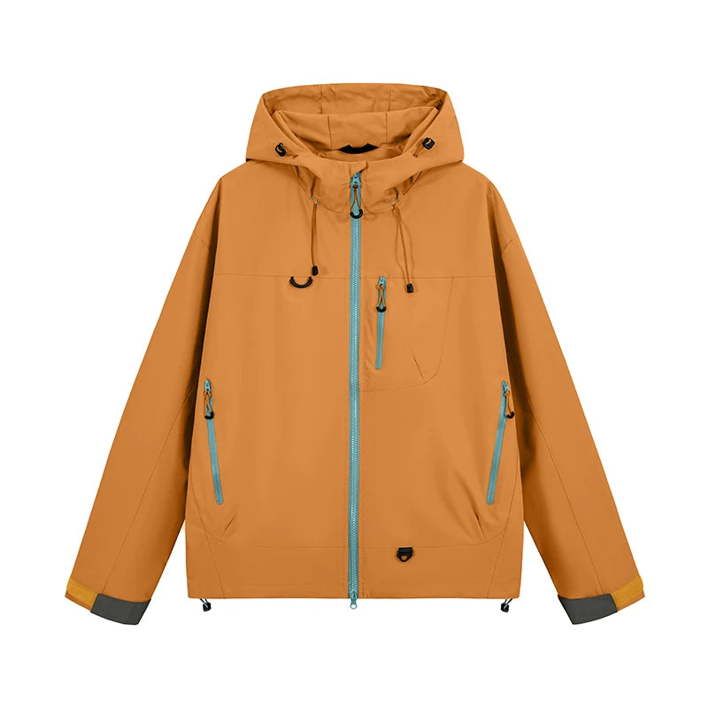 Chaqueta de senderismo Unisex, cortavientos impermeable de otoño, abrigos con capucha para exteriores, chaqueta nueva para mujer, abrigos de pesca para acampar y escalar