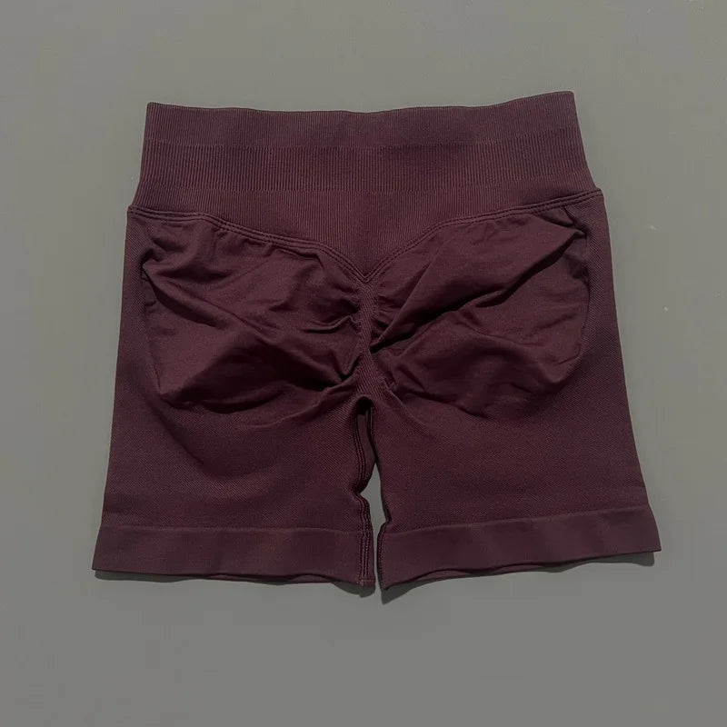 Shorts Deportivos HISTELLO 4.5" Mujer Push-Up Sin Costuras