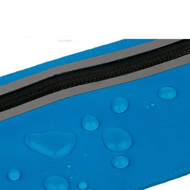 Riñonera Deportiva Elástica Impermeable para Correr, Bolsa para Teléfono, Cinturón Deportivo para Guardar Monedas