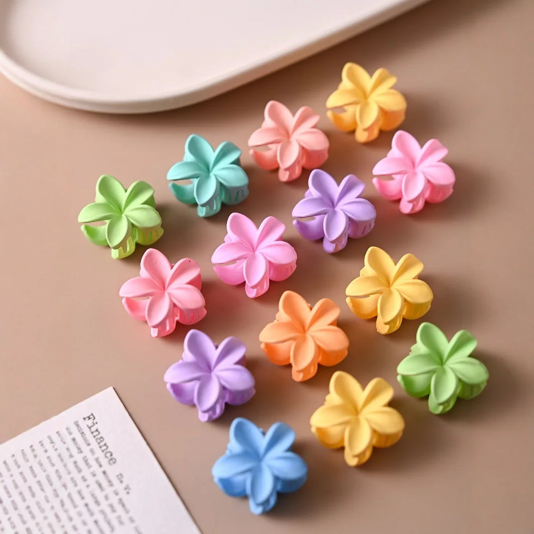 10 Pzs Pinzas Flores Y2K Aleatorias - Clips Cabello Niñas