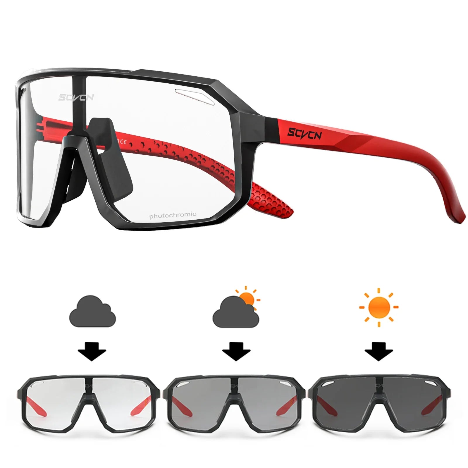 SCVCN Gafas Fotocromáticas Ciclismo UV400 Deportivas Unisex