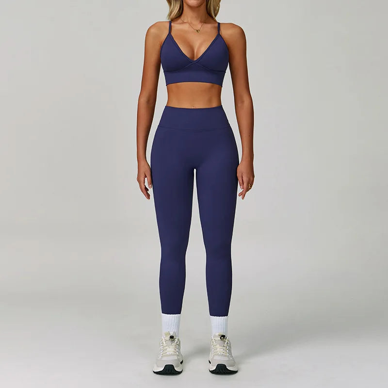 Conjunto Yoga Mujer MIketI Sin Costuras - Transpirable y Elástico