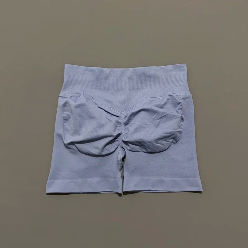 Shorts Deportivos HISTELLO 4.5" Mujer Push-Up Sin Costuras