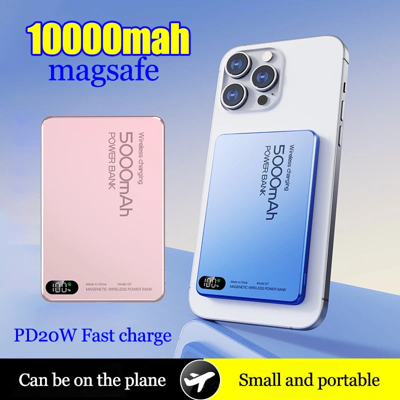 Power Bank Magsafe 10000mAh Carga Rápida 22.5W - Batería Portátil Ultrafina