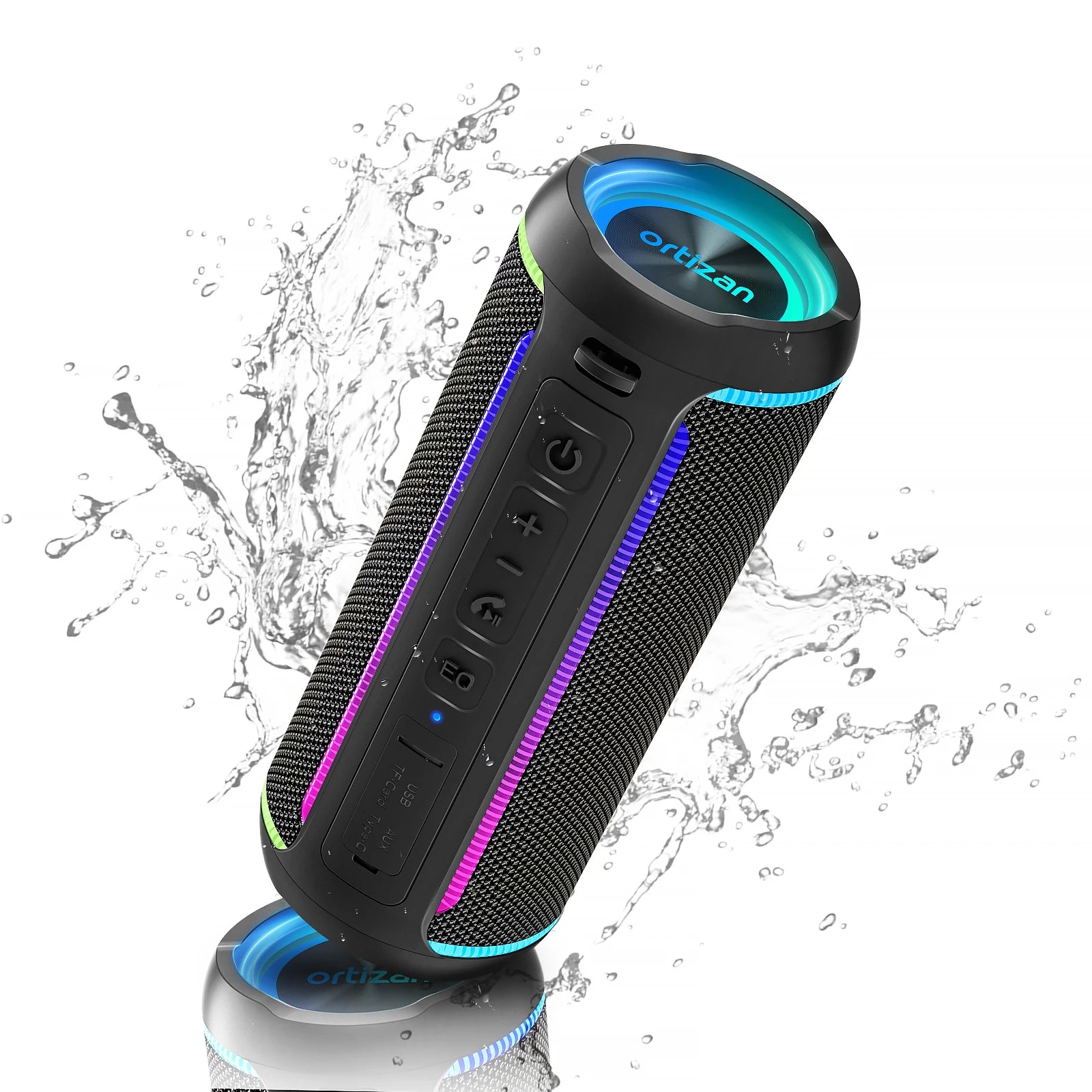 Altavoz Bluetooth Ortizan X30: 40W Estéreo, IPX7, 30H - Sonido Potente